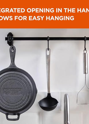 Commercial CHEF 10.25 Inch Preseasoned Cast Iron Skillet, Cast Iron Pan with Dual Pour Spouts