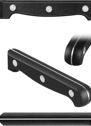 Kitchen Knife, 3-Pcs Knife Set With Sheath, 8 Inch Chef Knife, 4.5 Inch Utility Knife, 4 Inch Paring Chef Knife, Stainless Steel, Black