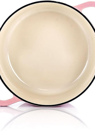 Crock-Pot Artisan Round Enameled Cast Iron Dutch Oven, 3-Quart, Blush Pink