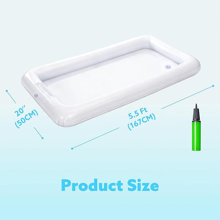 JOYIN 3-Pack Inflatable Serving Bars Cooler - Inflatable Cooler Ice Buffet Salad Serving Trays with Drain Plug, Food Drink Holder for Indoor Outdoor Summer Picnic Beach Pool Luau Party