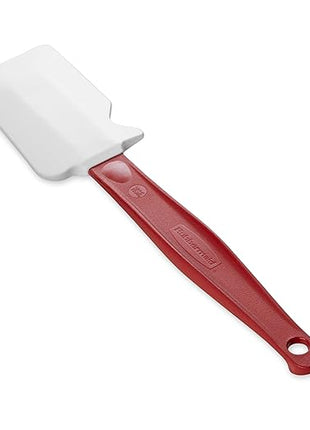 Rubbermaid Commercial Products High Heat Resistant Silicone Heavy Duty Spatula/Food Scraper 9.5-Inch 500°F Heat Resistant Red Handle for Baking/Cooking/Mixing Commercial Dishwasher Safe