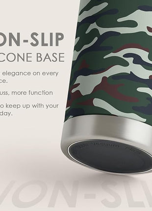 SANDJEST Camo Tumbler 20oz Stainless Steel Double Wall Insulated, Travel Coffee Cup Camouflage Gifts for Men Women, Hunting Lovers, Birthday Christmas
