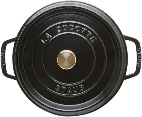 Staub Round Dutch Oven 4-Quart Matte Black