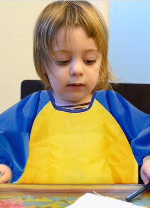 CUBACO Kids Painting Apron, 2pcs Waterproof Art Smocks For Child 3-8 Years, Kids Smocks for Painting Aprons with Long Sleeve