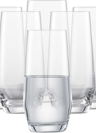 ZWIESEL GLAS Pure Tumbler (Set of 6), Drinking Glasses for Several Beverages, Dishwasher-Safe Machine-Made Tritan Crystal Glasses, Made in Germany (12 Ounce)