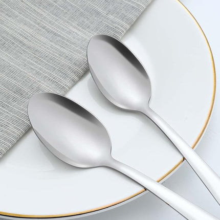 36 Pieces Teaspoons Set, 6.2 Inches Stainless Steel Teaspoons Silverware, Small Spoons, Mirror Polished & Dishwasher Safe, Tea Spoons Suitable for Home, Kitchen and Restaurant