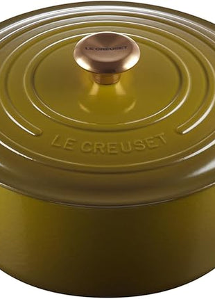Le Creuset Enameled Cast Iron Signature Round Dutch Oven, 7.25 qt., Olive