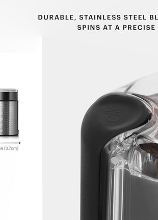 Bodum Bistro Electric Blade Coffee Grinder, Brushed Stainless Steel