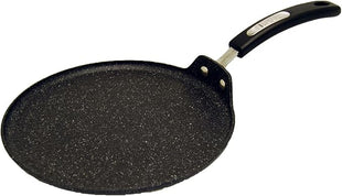 Starfrit The Rock 26cm (10") Non-Stick Multi Pan - Tawa - Durable Forged Aluminum - Oven Safe - PFOA Free - Easy to Clean - Black