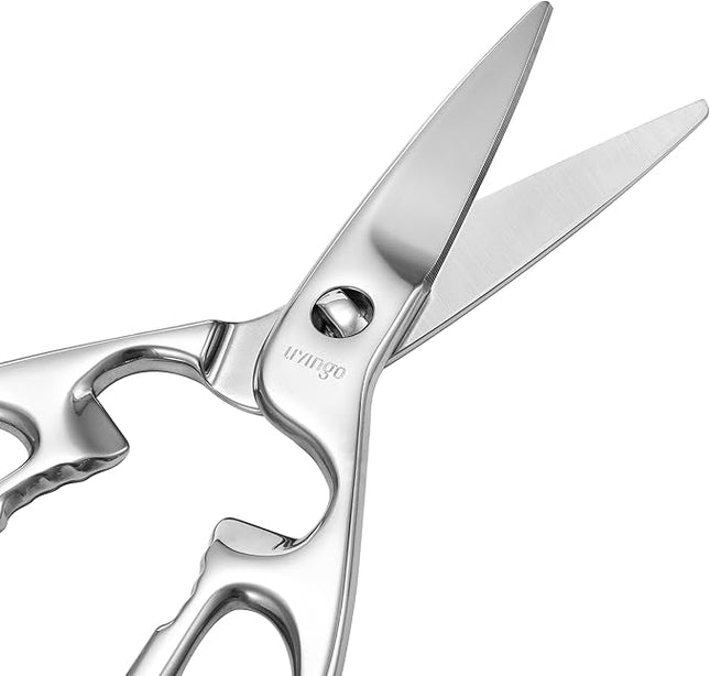 LIVINGO Heavy Duty Kitchen Scissors - Multi-function Dishwasher Safe Stainless Steel Forged Come Apart Utility Shears All Purpose for Cutting Food, Meat, Poultry, Vegetable, Nutcracker