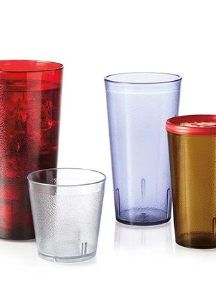 G.E.T. 6632-1-A-EC Heavy-Duty Plastic Restaurant Tumblers, 32 Ounce, Amber (Set of 4)