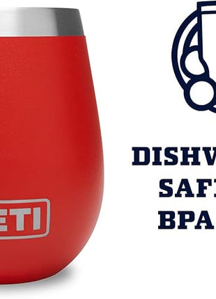 YETI Rambler 10 oz Wine Tumbler, Vacuum Insulated, Stainless Steel, 2 Pack