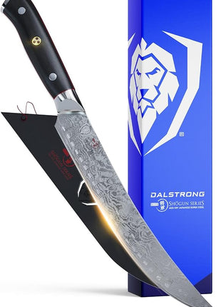 DALSTRONG Butcher Knife - 8 inch - Shogun Series ELITE - Japanese AUS-10V Super Steel - G10 Handle - Vacuum Treated - Meat Slicer Gift - Razor Sharp Breaking Knife - BBQ Knife - Sheath Included