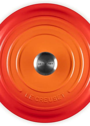 Le Creuset Enameled Cast Iron Signature Round Dutch Oven, 7.25 qt., Flame