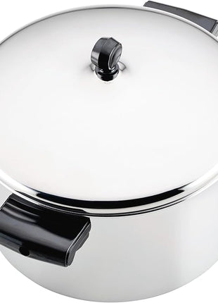 Farberware Classic Series Stainless Steel Pots and Pans with Baking Sheet Pan, Cooking Tools, and Lids, Induction Ready, Dishwasher Safe, 10 Piece Cookware Set, Metal Utensil Safe - Stainless Steel