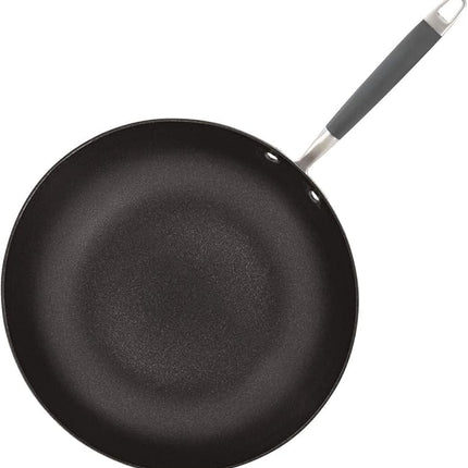 Anolon Advanced Hard Anodized Nonstick Frying Pan/ Fry Saute All Purpose Pan with Lid - 12 Inch, Gray