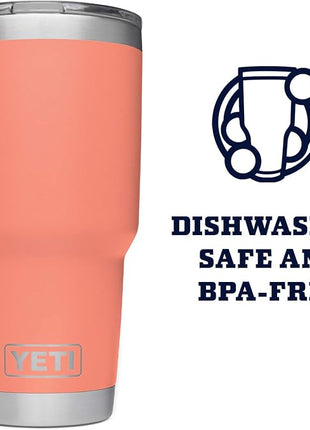 YETI Rambler 30 oz Stainless Steel Vacuum Insulated Tumbler w/MagSlider Lid