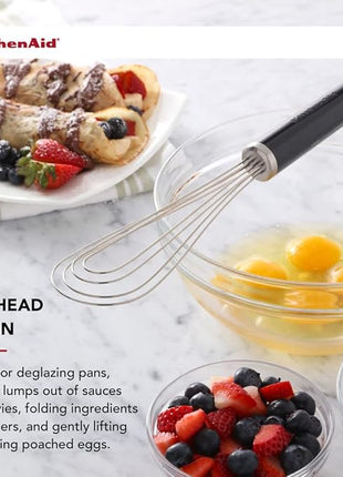 KitchenAid Utility and Flat Whisk Set, Set Of 2, Black