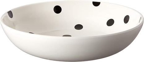 Kate Spade New York Deco Dot Salad Bowl, 5.60 LB, White