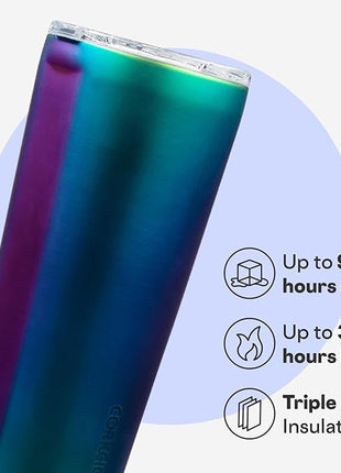 Corkcicle Classic Tumbler - Keeps Drinks Cold for 9 Hours & Hot for 3 - Triple-Insulated Stainless Steel - Holiday Tumbler Gift - 24 oz - Dragonfly