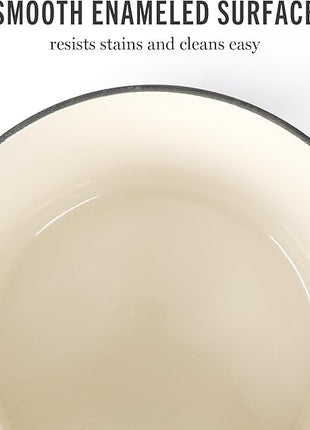 Martha Stewart Gatwick 4 Quart Enamel Cast Iron Dutch Oven - Red