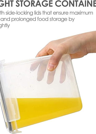 Vtopmart 32pcs Airtight Food Storage Containers Set, BPA Free Plastic Kitchen and Pantry Organization Canisters with Lids for Cereal, Dry Food, Flour and Sugar, Includes 32 Labels