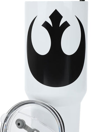 Bioworld Star Wars Rebel Alliance 40 Oz White Stainless Steel Tumbler