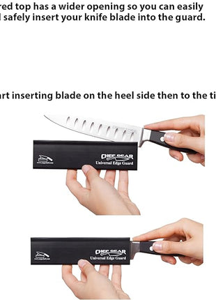 Ergo Chef 5pc Universal Knife Edge Guard Set Multicolored / Multi-sized / for Chef knife, Santoku, Bread, Utility and Paring knives