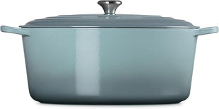Le Creuset Enameled Cast Iron Signature Oval Dutch Oven, 15.5qt., Sea Salt