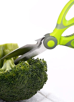 Kitchen Shears, Acelone Premium Heavy Duty Shears Ultra Sharp Stainless Steel Multi-function Kitchen Scissors for Chicken/Poultry/Fish/Meat/Vegetables/Herbs/BBQ… (Light Green)