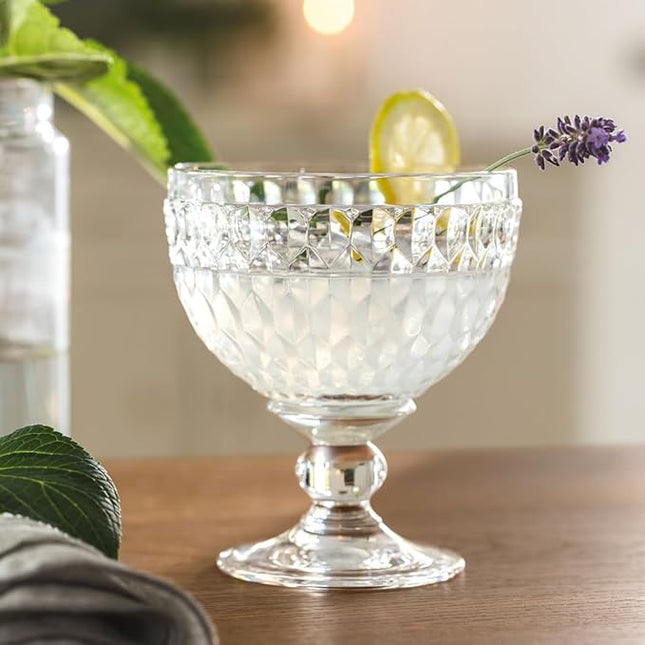 Villeroy & Boch - Boston Champagne Coupe/Dessert Bowl, Versatile Crystal Glass for Drinks or Desserts, Dishwasher Safe, Transparent,
