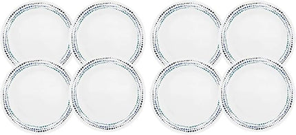 Corelle Livingware Ocean Blues 10.25" Dinner Plate (Set of 8)
