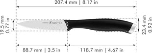 ZWILLING HENCKELS Silvercap Razor-Sharp 3-inch Paring Knife, German Engineered Informed by 100+ Years of Mastery, Black