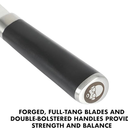 Babish 6.5-Inch Forged Cleaver Knife – High-Carbon 1.4116 German Steel Full Tang Kitchen Knife for Heavy-Duty Chopping and Slicing