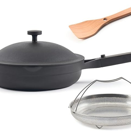 Our Place Always Pan 2.0-10.5” (2.6 Qt) Nonstick, Toxin-Free Ceramic Cookware | Patented 10-in-1 Aluminum Frying & Sauté Pan | Safe for Oven, Induction & All Cooktops up to 450°F | Char