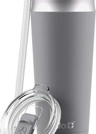 Ello Beacon Vacuum Insulated Stainless Steel Tumbler with Slider Lid and Optional Straw