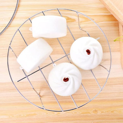 TamBee 7 Inch Round Cooking Rack Air Fryer Rack Cooking Steaming 304 Stainless Steel Round Rack Cross Wire w Stand Cookware for Air Fryer Pressure Cooker Canning 2Pcs(2,7Inch)