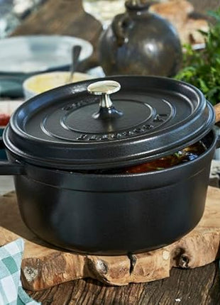 Staub Round Dutch Oven 4-Quart Matte Black