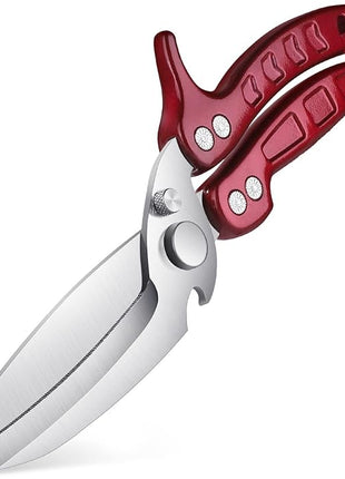 DRAGON RIOT Heavy Duty Poultry Shears - A Must Have Kitchen Shears for Chicken and Meat Cutting - Dishwasher Safe and Stainless Food Kitchen Scissors for Thanksgiving