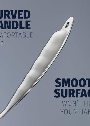 Zulay Kitchen Stainless Steel Slotted Turner - 14.8” Heat-Resistant Metal Spatula for Cooking, Frying & Grilling - Durable, Rust-Proof & Dishwasher Safe Kitchen Utensil for Everyday Use