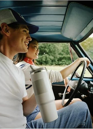 STANLEY Quencher ProTour Flip Straw Tumbler with Leakproof Lid | Built-In Straw & Handle | Cupholder Compatible for Travel | Insulated Stainless Steel Cup | BPA-Free