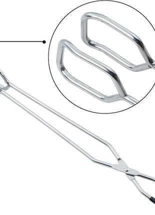 Stainless Steel Scissor Tongs 16-Inch Extra Long Grilling Tongs, Set of 2