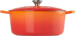 Le Creuset Enameled Cast Iron Signature Round Dutch Oven, 9 qt., Flame