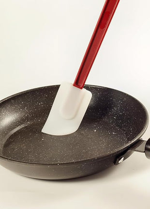 Commercial Rubber Spatula Set of 2, High Heat Resistant Silicone Scrapers 16 Inches, Commercial Spatula for Cooking, Rubber Spatula Set Resistant to 500℉ (2 Scrapers 16"/L)