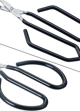 Scissor Style Tongs 10-Inch and 11-Inch Set Stainless Steel Wire Tongs, Set of 2