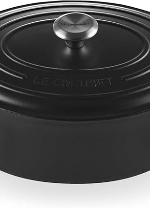 Le Creuset Enameled Cast Iron Signature Oval Dutch Oven, 6.75 qt., Licorice