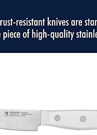 HENCKELS Statement Razor-Sharp 15-Piece White Handle Knife Set with Block, German Engineered Knife Informed by over 100 Years of Mastery