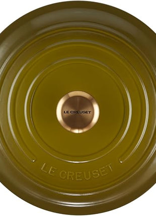 Le Creuset Enameled Cast Iron Signature Round Dutch Oven, 7.25 qt., Olive