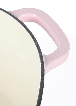 Martha Stewart Heart Shaped 4-Quart Enamel Cast Iron Dutch Oven - Pink