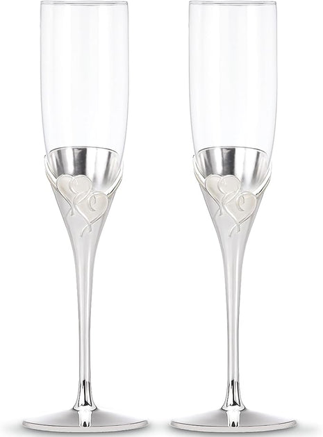 Lenox True Love Glass Flute Pair Clear, 1.25 LB